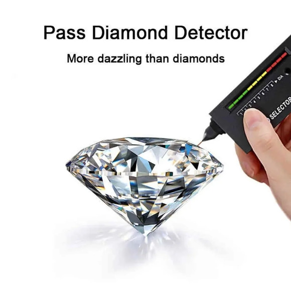 1 Carat Moissanite Studs - Picture 3 of 3